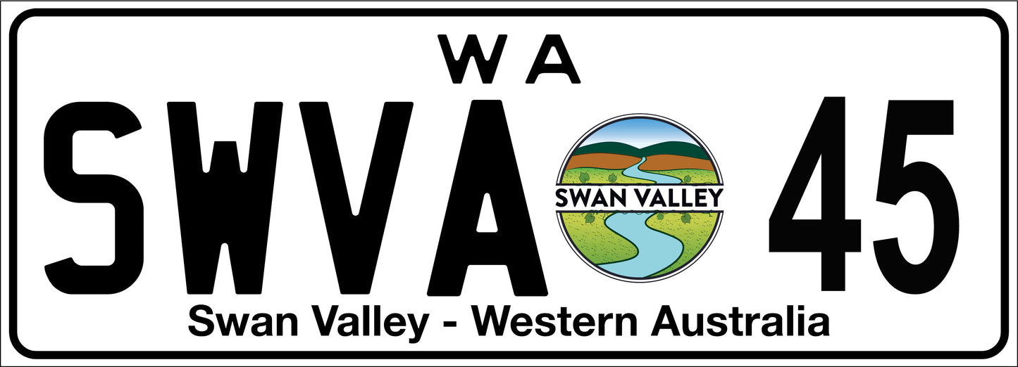 SWVA Number plate 45